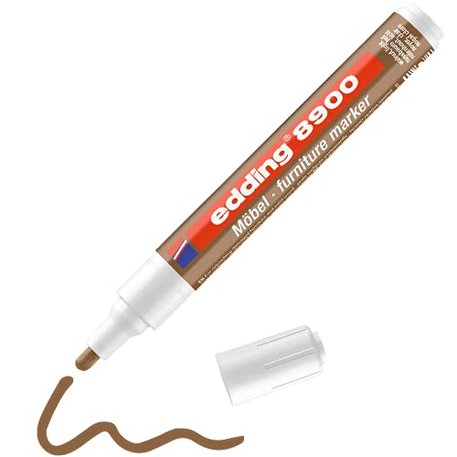 Edding 8900 Furniture Marker - Marcatore Per Ritoccare Mobili E Sigillare Graffi - Blister 1 Pz. - Colore Noce Chiaro
