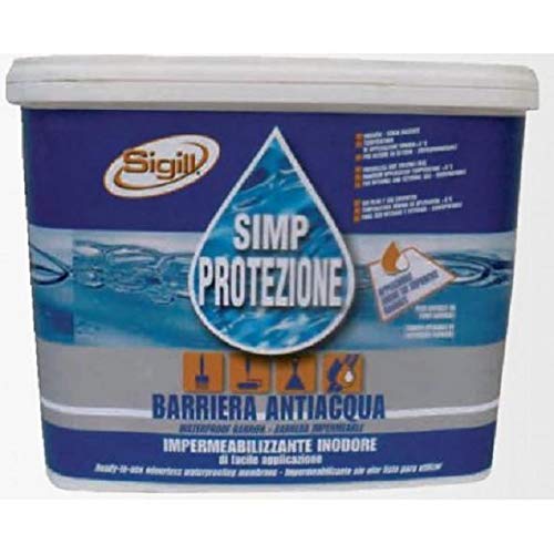 Guaina A Spatola/Pennello 7Kg Impermeabilizzante Terrazzi Sigill Simp Protezione
