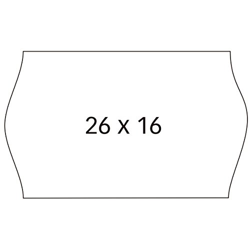 Apli 100923, Etichette Per Etichettatrici 6 Rotoli Da 1000 Etichette , 26 X 16 Mm, Bianco