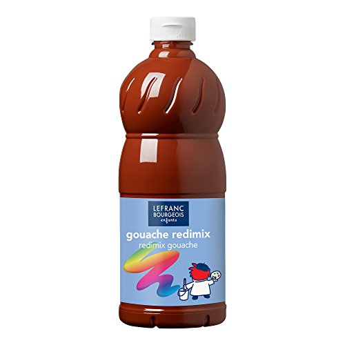 Lefranc Bourgeois 188037 - Guazzo, Marrone (Terra Siena Bruciata), 1 L, 1 Pezzo