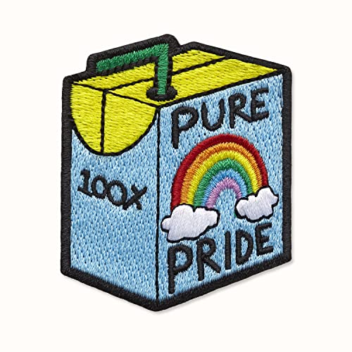 Moleskine Patch Adesivo Per Taccuino O Agenda, Adesivi Personalizzati Patch Pride Juice, 100% Pure Pride Disegnate Dall’Artista Ashton Attzs, Dimensio