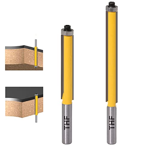 2 Frese A Filo Da 8 Mm, Fusto Da 8 Mm, Fresa Per Legno, Fresa Per Legno, Router Bit, Cuscinetti Superiori, Lama Da Taglio Extra Lunga E Dritta