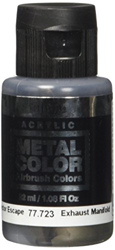 Acrylicos Vallejo Metal Color - Vernice Semi Opaca In Alluminio, 32 Ml, Grigio (Exhaust Manifold)
