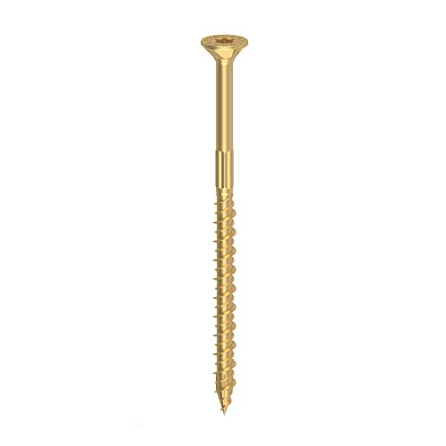Viti Pro Per Strutture Portanti In Legno, Tps Torx 8,0X160Mm, Zincato Giallo, 12 Pezzi