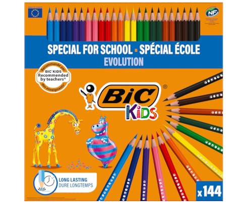 Bic Kids Evolution Ecolutions Matite Colorate Pack Of 144 Multi