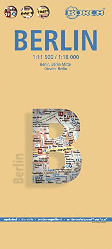 Berlin. Map 1: 11.500 / 1: 18.000: Einzelkarten: Berlin 1:18 000, Berlin Mitte 1:11 500, Berlin Großraum 1:130 000, Public Transport Berlin, Berlin Wa