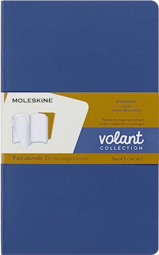 Moleskine Volant Journals Large Plain Forget.Blue Amber.Yellow