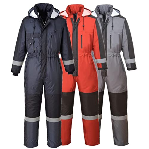 Portwest S585Narm Tuta Intera Invernale Alta Visibilità, Blu Navy, M