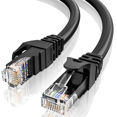 Meipek Cavo Ethernet 10 Metri, Cat6 Gigabit Alta Velocità Cavo Di Rete, Rj45 Utp Cavo Internet 10M Lunghi Facile Da Installare Cavo Lan, 250Mhz Banda
