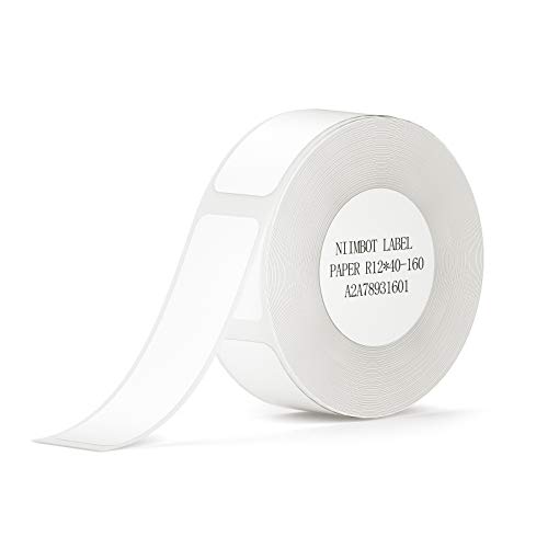 Termica Label Maker Paper Niimbot D11 12×40Mm Adesivi Bianchi Impermeabili Antistrappo Sostituzione Per D11 Label Print Office & Home 160 Etichette/Ro