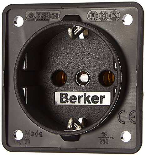 Berker Integro - Presa Schuko, Colore: Antracite Opaco