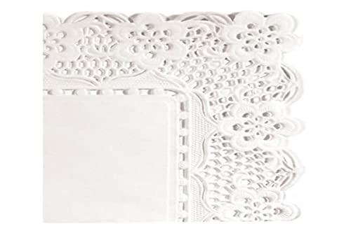 Garcia De Pou 250 Unità Centrini Rettangolari, 30 X 18 Cm, Carta, Bianco, 30 X 18 X 30 Cm