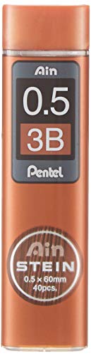 Pentel C275- Recambios Para Lápiz Portaminas 0,5 X 60 Mm, Härtegrad: 3B