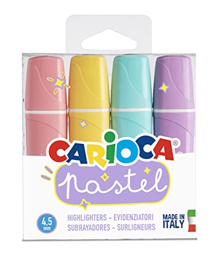 Carioca Evidenziatori Memolight Pastel - 4 Pz