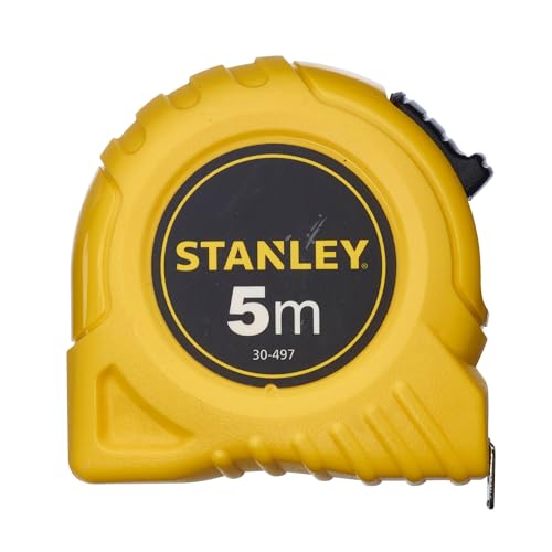 Stanley 1-30-497 Flessometro Global, 5 M X 19 Mm, Lega Di Acciaio, Giallo/Nero