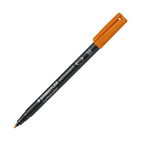 Staedtler Scatola 10 Pennarelli Arancione 317 – 4 Lumocolor Con Punta Media.