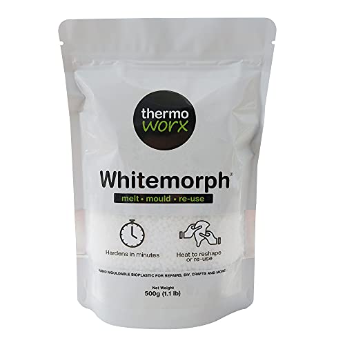 Thermoworx Whitemorph 500G. Bioplastica Modellabile A Mano. Fondere, Stampo E Riutilizzo…