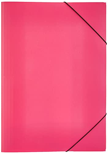 Pagna Cartella Elastica In Pp A3, Tendenza Rosa Scuro Traslucida