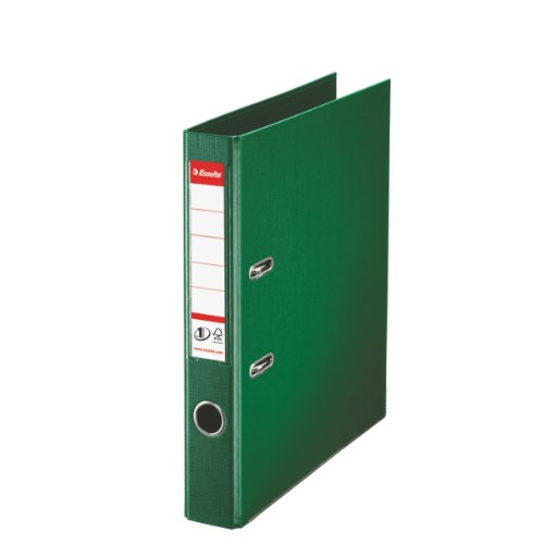 Esselte Raccoglitore A Leva Formato A4, Verde, In Plastica Con Dorso Da 5 Cm, 1 Pezzo