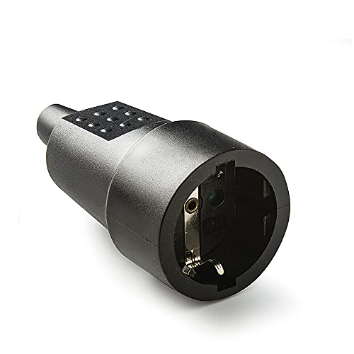 Famatel 2104 Base Tt-Telefono A 16, Schuko, In Gomma, Colore: Nero