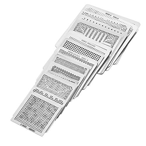33Pcs Universal Bga Reballing Rework Stencil Netti, Kit Di Riscaldamento Diretto