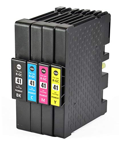 4 Bergsan Cartucce D'Inchiostro Compatibile Per Ricoh Aficio Gc-41 Gc 41 Xl Compatibile Con Ricoh Aficio Sg2100N Sg3100Snw Sgk3100Dn Sg3110Dn Sg3110Dn