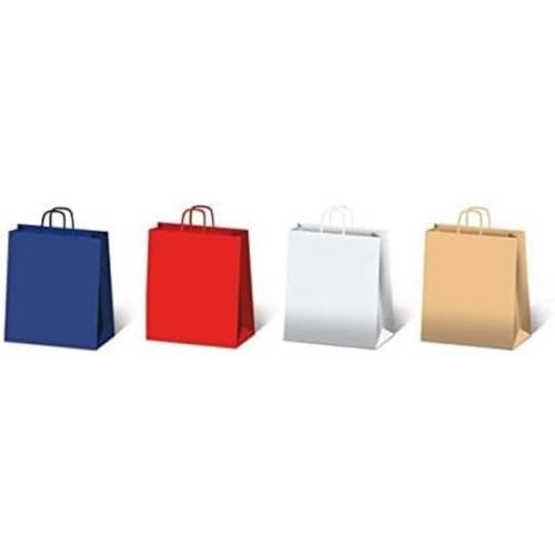 Rex Sadoch Sds16Avn Borse In Carta Con Manico Ritorto, Colore Avana, Conf. 25 Pezzi