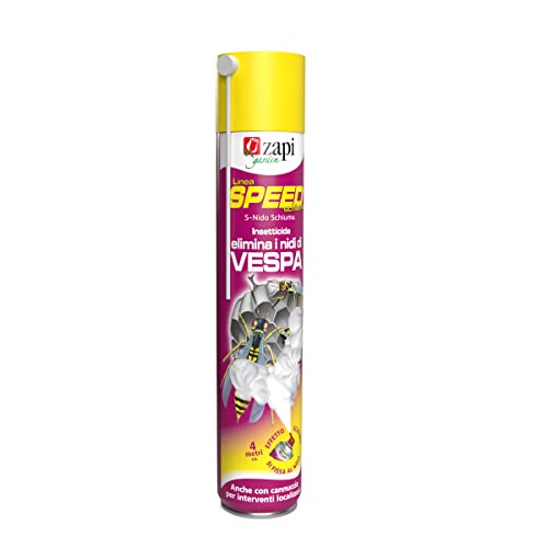 Zapi Garden | Speed Schiuma Vespe - Insetticida Schiumogeno Contro Nidi Di Vespe, Schiuma Spray Vespe Lunga Gittata, Insetticida Vespe, Schiuma Spray 