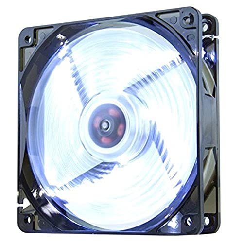Nox Xtreme Products Ventola 120 Mm Coolfan -Nxcfan120Lw - Ventola Per Pc Da 120 Mm, 9 Pale Traslucide, Cuscinetti A Lunga Durata, 4 Led, Silenzioso, C