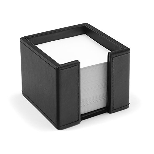 Osco Faux Bkpump100 Leather Memo Pad Holder - Black