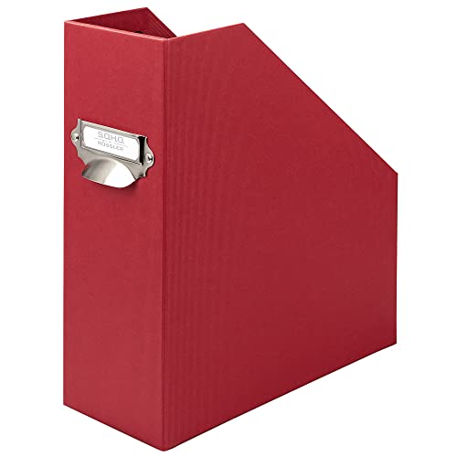 Rössler 1318452361 - S.O.H.O. Cartella Stand-Up Per Din A4, Con Maniglia Ed Etichetta Inseribile, 11,5 X 26 X 31,5 Cm, Rosso, 1 Pezzo