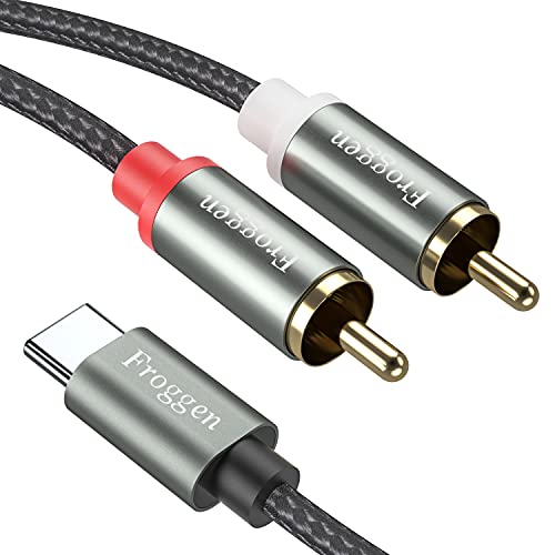 Froggen Usb Tipo C Maschio A 2 Rca Maschio, Type C A 2X Rca Audio Cavo Cavo Audio Con 2 Connettori Rca E Con Spinotto Usb Di Tipo C Per Huawei Samsung