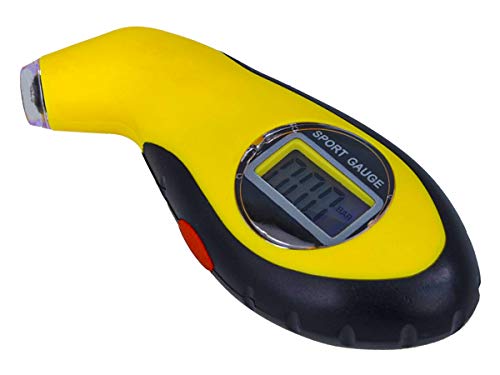 Carall Manometro Pressione Gomme,Per Pneumatici Auto E Moto,Digitale,Colore Assortito