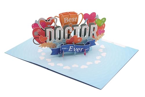 Best Doctor Ever - Biglietto Di Ringraziamento 3D, Fatto A Mano, Con Biglietto Di Ringraziamento, Per L'Ospedale, Regalo Per Il Medico, Ringraziamenti