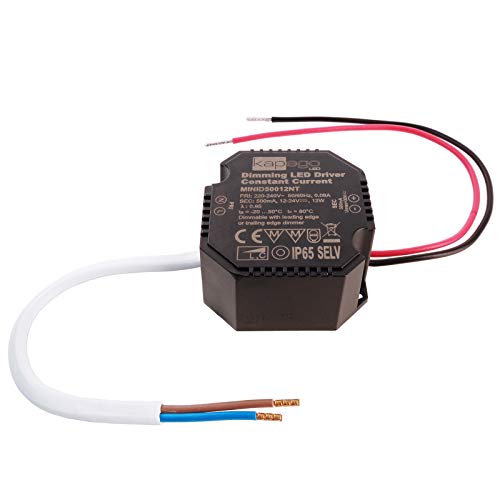 Alimentatore Trasformatore Led Driver Dimmerabile 12W Da 12V A 24V Dc 500Ma 230V