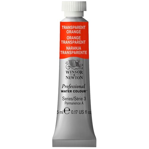 Winsor & Newton Professional - Vernici Ad Acquerello, Vivaci E Resistenti Alla Luce, Pigmenti Per Artisti, Tubo 5 Ml, Colore: Arancio Trasparente