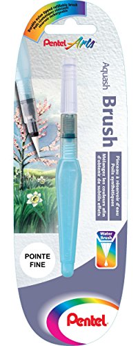 Pentel Xfrh Aquash Water Brush Pennello Con Serbatoio Riempibile, Punta Fine