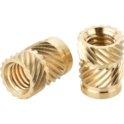 Turmberg3D Inserto Filettato M4 Short (50 Pezzi), Boccole Filettate M4 X 4, In Ottone, Dado Di Fusione Per Parti In Plastica Per Stampanti 3D (M4 X 4)