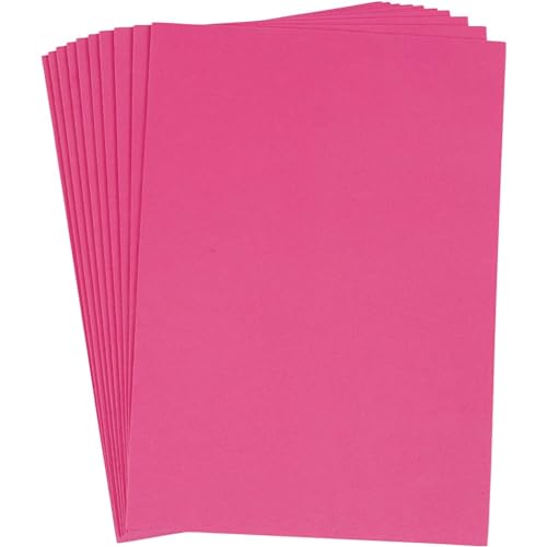 Fogli In Schiuma Eva, Formato A4, 21 X 30 Cm, Spessore 2 Mm, Rosa, 10 Fogli