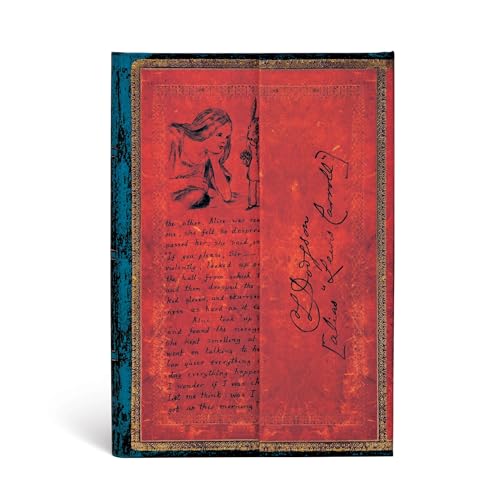 Paperblanks Diari A Copertina Rigida Lewis Carroll, Alice Nel Paese Delle Meraviglie | Bianco | Mini (100 × 140 Mm): Unlined Mini
