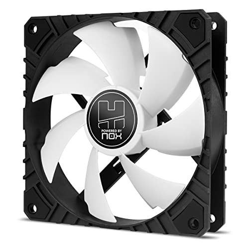 Nox Xtreme Products H-Fan Pro -Nx Hfanprown- Ventola Per Custodia Pc Da 120 Mm, Funzione Pmw, 7 Pale, Cuscinetti Idraulici, Design Silenzioso Ottimizz
