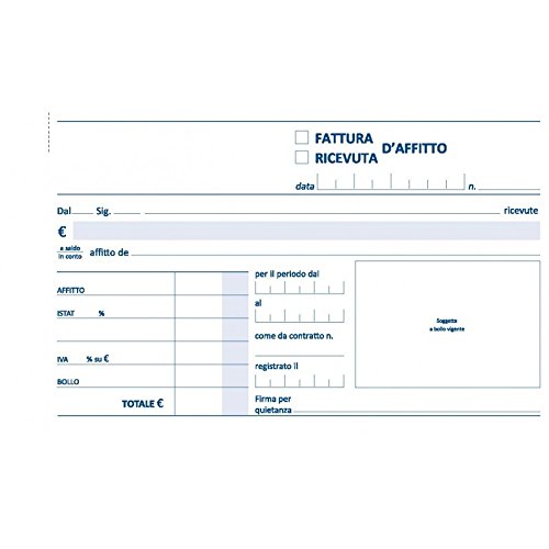 Agendepoint.It - Ricevuta Di Affitto 2 Copie Autor 9X17 (1 Pezzo) Fattura Ricevuta Di Affitto