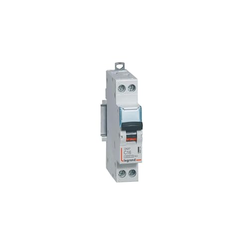 Legrand Dnx 4500 C Interruttore Curvo Breaker Con Viti, U + N 500 V 4,5 Ka 1 M, Grigio