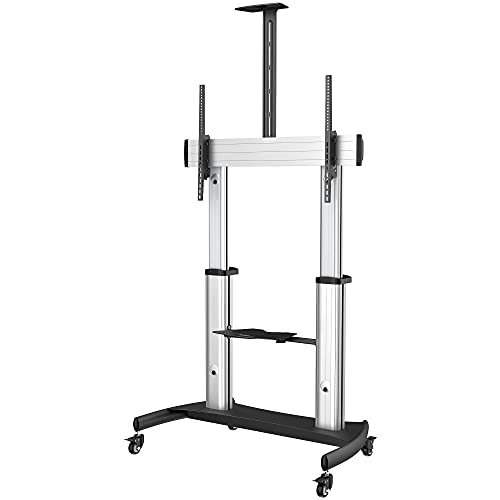 Startech.Com Mobile Tv Stand Girevole Su Ruote - Carrello Porta Tv Resistente Per Schermi Da 60-100" (100Kg) - Supporto Tv (Stndmtv100)