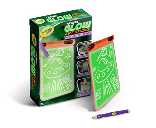 Crayola - Travel Glow Art Studio, Lavagna Luminosa, Gioco E Regalo Per Bambini, Da 6 Anni