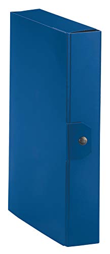 Esselte C26 Eurobox Cartella Per Progetti, 25 X 35 Cm, Dorso 6 Cm, Blu, Confezione Da 1, 390326050