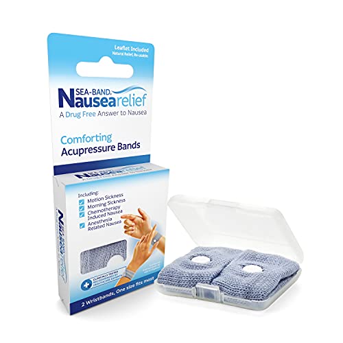 Sea-Band - Braccialetto Per Adulti, Con Sollievo Naturale Alla Nausea, 1 Paio, I Colori Possono Variare, Anti-Nausea, Per Viaggi O Malattie Del Mattin