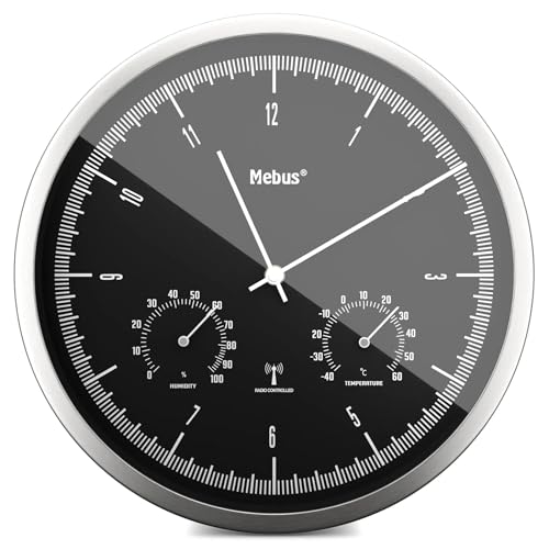 Mebus 19777 Funkorologio A Parete Con Thermo-Hygrometer