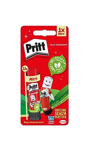 Pritt Colla Stick 11 Gr, Colla Per Bambini Sicura E Affidabile, Colla Pritt Per Lavoretti E Fai Da Te, Con Una Tenuta Forte Per Uso Scuola E Ufficio,
