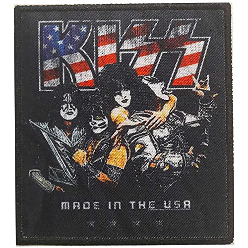 Toppa Tessuta Da Uomo Kiss Made In The Usa, Multicolore, Taglia Unica